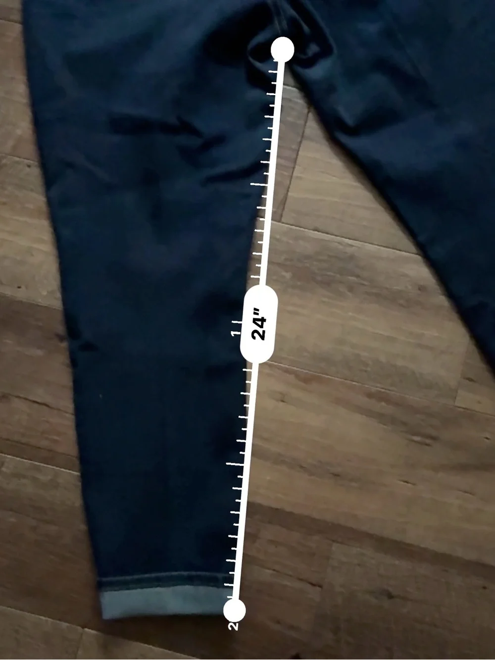 Michael Kors Dark Indigo Cropped Ankle Jeans with Gold Zips